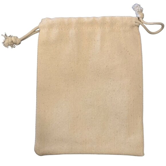 Amor Canvas Bag 5 x 6 Cream Pastels Drawstring Gift Storage Love Amore Cute - Picture 2 of 2